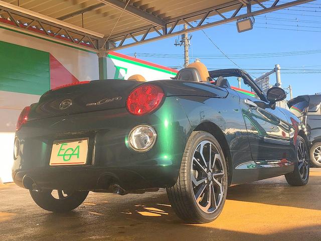 コペン セロ 修復歴無し 禁煙車 純正メモリーナビ フルセグTV Bluetooth再生 バックモニター プッシュスタート スマートキー オープントップ シートヒーター LEDヘッドライト フォグライト(34枚目)