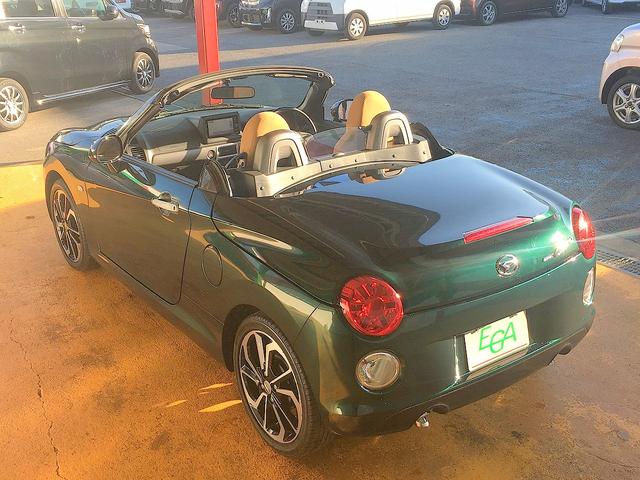 コペン セロ 修復歴無し 禁煙車 純正メモリーナビ フルセグTV Bluetooth再生 バックモニター プッシュスタート スマートキー オープントップ シートヒーター LEDヘッドライト フォグライト(35枚目)