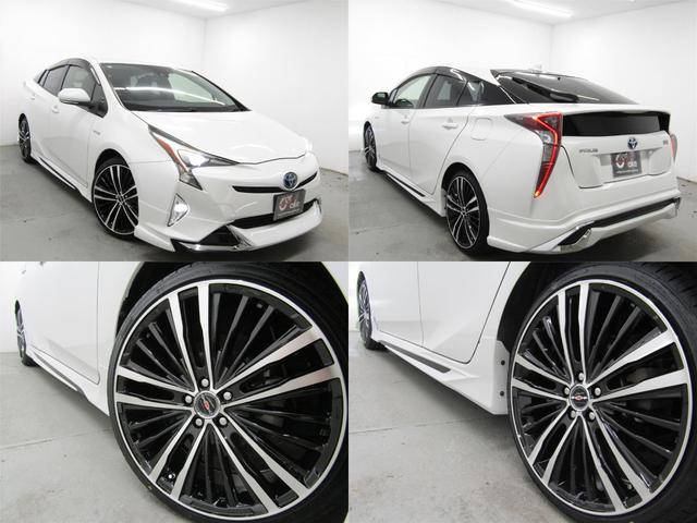 プリウス Ｓ　セーフティセンスＰＫＧ　新品フルエアロ　新品１９インチＡＷ　新品タイヤ　ナビＢカメラ　ブルートゥース　レーダークルーズＣ　プリクラッシュセーフティシステム　レーンキープアシスト　オートハイビーム（36枚目）