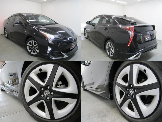 プリウス Aプレミアム ツーリングセレクション 黒革シート ブラインドスポットモニター ヘッドアップディスプレイ フルエアロ 17インチAW ナビBカメラ ブルートゥース AC電源 クリアランスソナー パーキングアシスト セーフティセンスPKG(2枚目)