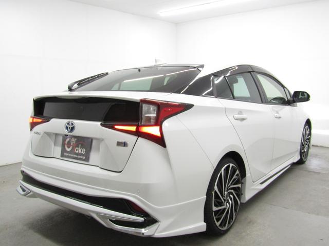 プリウス SセーフティプラスII 後期型 新品フルエアロ 新品19インチAW 新品タイヤ ナビ パノラミックビューカメラ ドラレコ AC電源 リヤトラフィックアラート ブラインドスポットモニター 先行車発進通知 セーフティセンスPKG(3枚目)