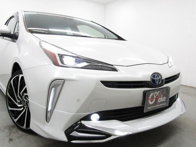 プリウス SセーフティプラスII 後期型 新品フルエアロ 新品19インチAW 新品タイヤ ナビ パノラミックビューカメラ ドラレコ AC電源 リヤトラフィックアラート ブラインドスポットモニター 先行車発進通知 セーフティセンスPKG(4枚目)