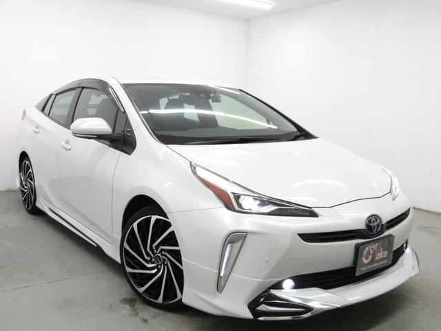 プリウス SセーフティプラスII 後期型 新品フルエアロ 新品19インチAW 新品タイヤ ナビ パノラミックビューカメラ ドラレコ AC電源 リヤトラフィックアラート ブラインドスポットモニター 先行車発進通知 セーフティセンスPKG(6枚目)