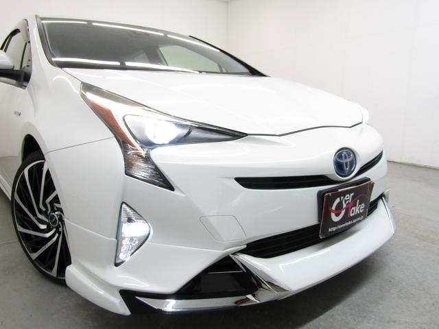 プリウス Sセーフティプラス 新品フルエアロ 新品19インチAW 新品タイヤ 9インチナビBカメラ ブルートゥース ドラレコ クリアランスソナー パーキングアシスト レーダークルーズ プリクラッシュセーフティ レーンキープアシスト(4枚目)