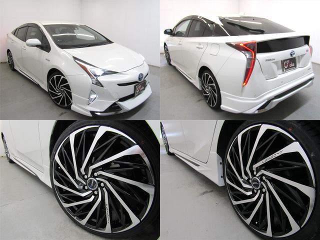 プリウス Sセーフティプラス 新品フルエアロ 新品19インチAW 新品タイヤ 9インチナビBカメラ ブルートゥース ドラレコ クリアランスソナー パーキングアシスト レーダークルーズ プリクラッシュセーフティ レーンキープアシスト(43枚目)