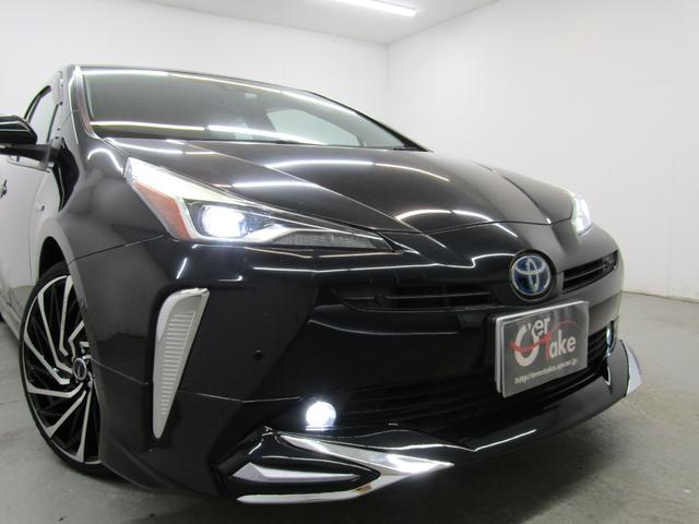 プリウス A 後期型 新品フルエアロ 新品19インチAW 新品タイヤ ナビBカメラ ドラレコ リヤトラフィックアラート ブラインドスポットモニター ヘッドアップディスプレイ クリアソナー セーフティセンスPKG(4枚目)