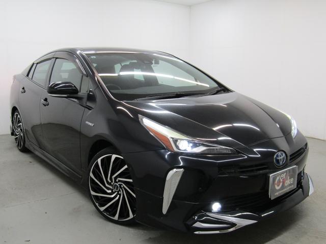 プリウス A 後期型 新品フルエアロ 新品19インチAW 新品タイヤ ナビBカメラ ドラレコ リヤトラフィックアラート ブラインドスポットモニター ヘッドアップディスプレイ クリアソナー セーフティセンスPKG(6枚目)