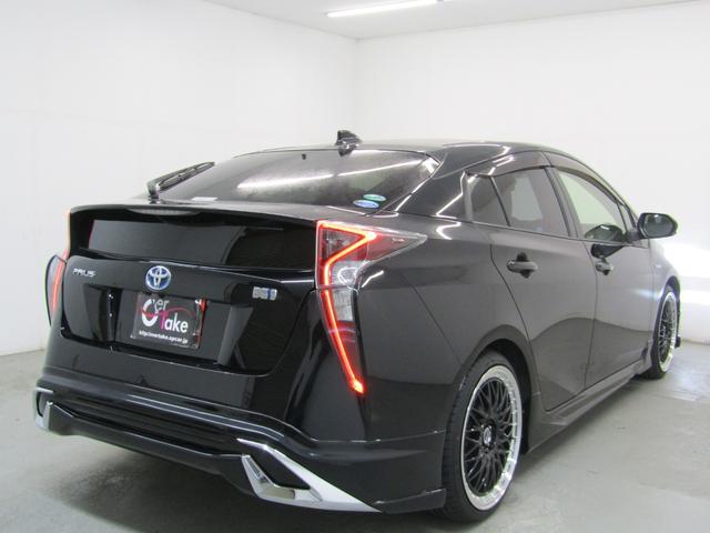 プリウス S セーフティセンスPKG 新品フルエアロ 新品19インチAW 新品タイヤ ナビBカメラ地デジ ブルートゥース レーダークルーズC プリクラッシュセーフティシステム レーンキープアシスト オートハイビーム(3枚目)