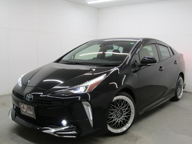 プリウス ＳセーフティプラスＩＩ　新品フルエアロ　新品１９インチＡＷ　新品タイヤ　８インチディスプレイオーディオ　ナビ　３６０全周囲カメラ　ドラレコ　ＡＣ電源　リヤトラフィックアラート　ブラインドスポットモニター　ロードサインアシスト（59枚目）