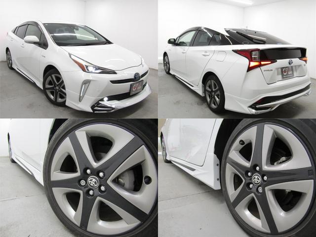 プリウス Ａツーリングセレクション　後期型　黒革シート　フルエアロ　１７インチＡＷ　９インチナビＢカメラ　ドラレコ　シートヒーター　リヤトラフィックアラート　ブラインドスポットモニター　ヘッドアップディスプレイ　セーフティセンスＰＫＧ（53枚目）