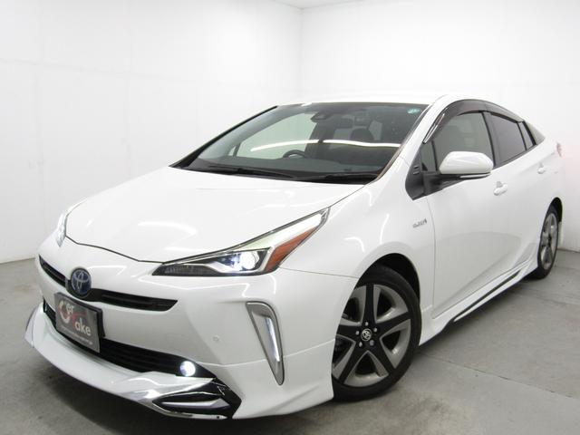 プリウス Ａツーリングセレクション　後期型　黒革シート　フルエアロ　１７インチＡＷ　９インチナビＢカメラ　ドラレコ　シートヒーター　リヤトラフィックアラート　ブラインドスポットモニター　ヘッドアップディスプレイ　セーフティセンスＰＫＧ（60枚目）