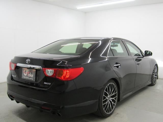 マークX 250G リラックスセレクション・ブラックリミテッド 新品フルエアロ 19インチAW 新品ローダウン HIDヘッドライト 黒内装 フォグランプ ウッドコンビハンドル ナビ バックカメラ 地デジ ETC スマートキー(3枚目)