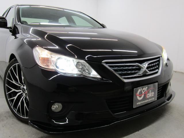 マークX 250G リラックスセレクション・ブラックリミテッド 新品フルエアロ 19インチAW 新品ローダウン HIDヘッドライト 黒内装 フォグランプ ウッドコンビハンドル ナビ バックカメラ 地デジ ETC スマートキー(4枚目)