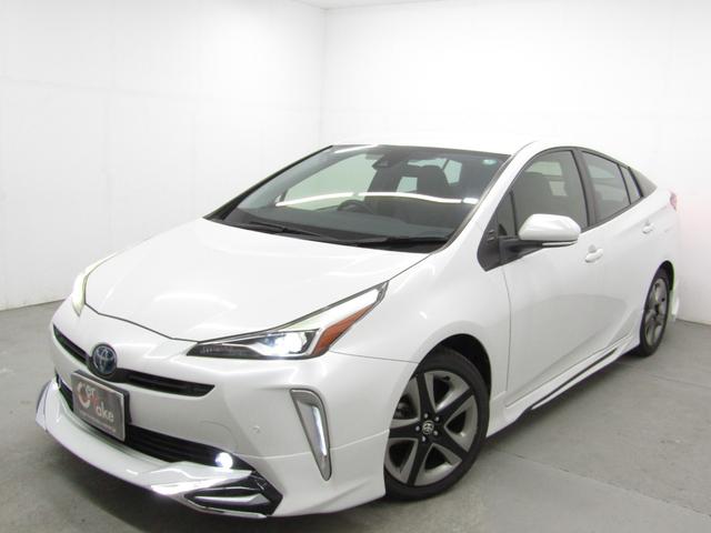 プリウス Ｓツーリングセレクション　黒革シート　フルエアロ　１７インチＡＷ　８インチディスプレイオーディオ　ナビＢカメラ　ＡＣ電源　先行車発進通知　ロードサインアシスト　セーフティセンスＰＫＧ　クリアランスソナー　パーキングアシスト（52枚目）