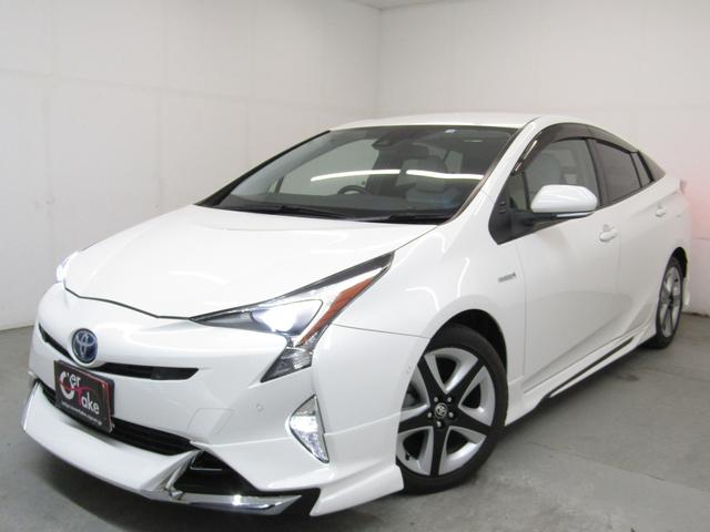 プリウス Aツーリングセレクション 白革シート フルエアロ 17インチAW 9インチナビBカメラ ドライブサポートイルミネーション ドラレコ ブラインドスポットモニター ヘッドアップディスプレイ クリアソナー セーフティセンスPKG(64枚目)