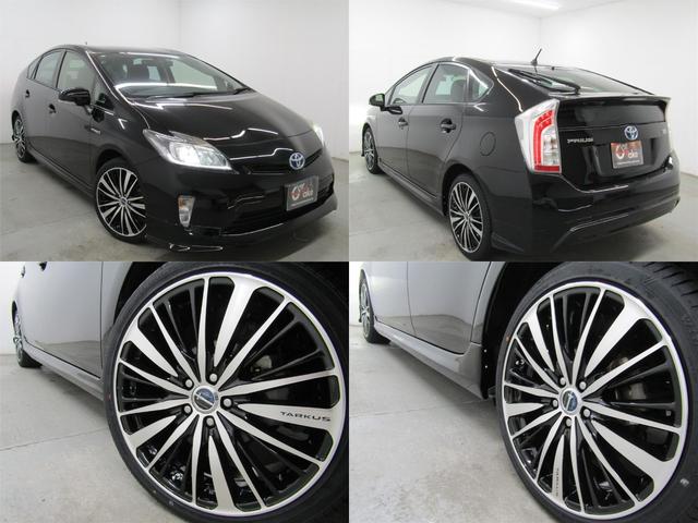 プリウス Sマイコーデ 後期型 黒革シート 新品フルエアロ 新品18インチAW 新品タイヤ HIDヘッドライト ナビBカメラ ブルートゥース AC100V電源 パーキングアシスト タッチトレーサーディスプレイ(2枚目)