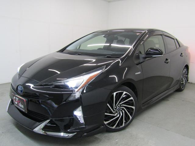 プリウス Ｓツーリングセレクション　黒革シート　セーフティセンスＰＫＧ　新品フルエアロ　新品１９インチＡＷ　新品タイヤ　ナビＢカメラ　ブルートゥース　シートヒーター　レーダークルーズＣ　プリクラッシュセーフティ　レーンキープアシスト（44枚目）