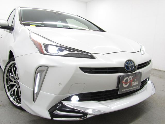 プリウス SセーフティプラスII 後期型 リヤトラフィックアラート ブラインドスポットモニター ロードサインアシスト 新品フルエアロ 新品19インチAW 新品タイヤ ナビBカメラ ブルートゥース ドラレコ AC電源 セーフティセンスP(4枚目)