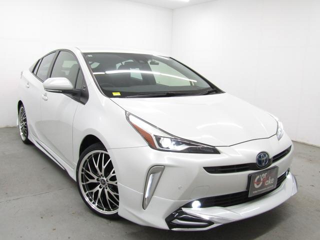 プリウス SセーフティプラスII 後期型 リヤトラフィックアラート ブラインドスポットモニター ロードサインアシスト 新品フルエアロ 新品19インチAW 新品タイヤ ナビBカメラ ブルートゥース ドラレコ AC電源 セーフティセンスP(50枚目)