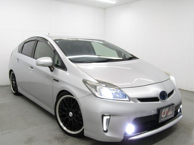 プリウス Ｇ　後期　黒半革シート　車高調　１９インチＡＷ　ＬＥＤテールランプ　ＬＥＤデイライト　ＨＩＤヘッドライト　ＬＥＤフォグ　８インチナビＢカメラ　コンビハンドル　オートクルーズＣ　タッチトレーサーディスプレイ（34枚目）