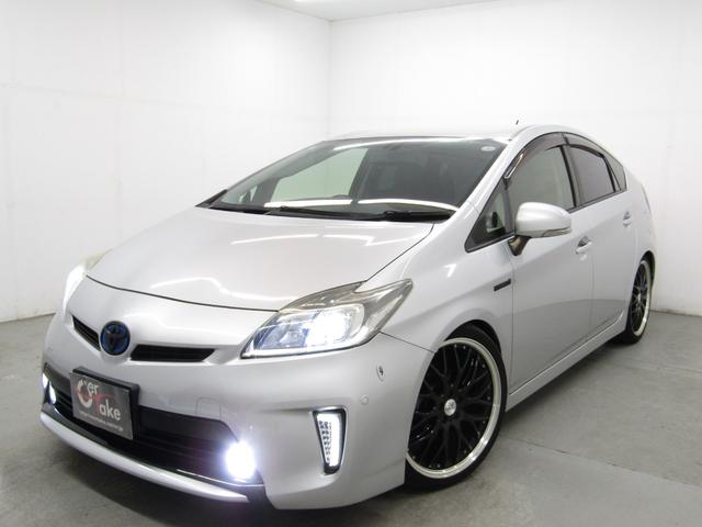 プリウス Ｇ　後期　黒半革シート　車高調　１９インチＡＷ　ＬＥＤテールランプ　ＬＥＤデイライト　ＨＩＤヘッドライト　ＬＥＤフォグ　８インチナビＢカメラ　コンビハンドル　オートクルーズＣ　タッチトレーサーディスプレイ（40枚目）