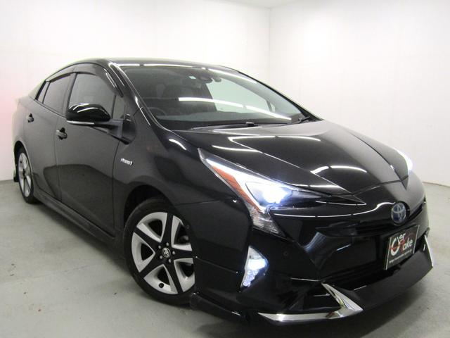 プリウス Ａツーリングセレクション　黒革シート　フルエアロ　１７インチＡＷ　９インチナビＢカメラ　ドラレコ　ＡＣ電源　ブラインドスポットモニター　ヘッドアップディスプレイ　クリアランスソナー　パーキングアシスト　セーフティセンスＰＫＧ（6枚目）