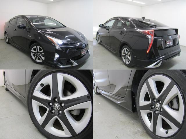 プリウス Ａツーリングセレクション　黒革シート　フルエアロ　１７インチＡＷ　９インチナビＢカメラ　ドラレコ　ブルートゥース　シートヒーター　ブラインドスポットモニター　ヘッドアップディスプレイ　クリアランスソナー　セーフティセンスＰＫＧ（2枚目）