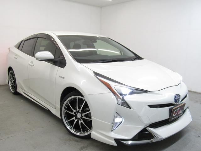 プリウス Ｓ　セーフティセンスＰＫＧ　新品フルエアロ　新品１９インチＡＷ　新品タイヤ　９インチナビＢカメラ　ブルートゥース　ドラレコ　レーダークルーズコントロール　プリクラッシュセーフティ　レーンキープアシスト（39枚目）