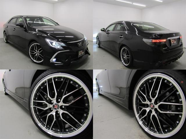 マークX 250G 最終型 セーフティセンスPKG フルエアロ 19インチAW ローダウン LEDフォグランプ クリアランスソナー ナビBカメラ ブルートゥース レーダークルーズC プリクラッシュセーフティ レーンキープ(2枚目)