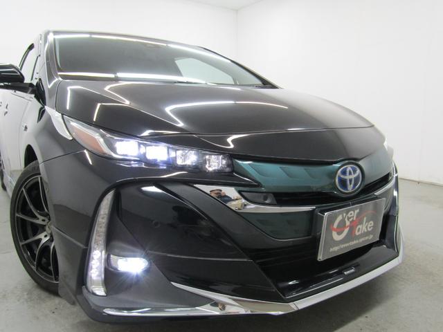 プリウスＰＨＶ Ａプレミアム　黒革シート　モデリスタエアロ　１７インチＡＷ　１１．６インチナビＢカメラ　ＪＢＬサウンド　ブラインドスポットモニター　ヘッドアップディスプレイ　クリアランスソナー　パーキングアシスト　セーフティセンス（4枚目）