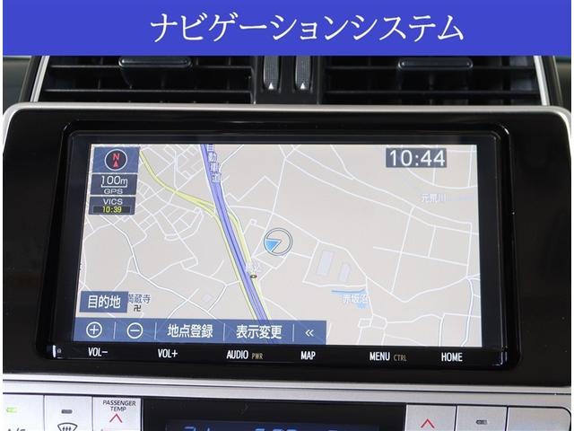 ランドクルーザープラド TX 純正9型ナビ レーダークルーズコントロール クリアランスソナー ETC2.0 オートハイビーム 衝突被害軽減 バックカメラ オートライト スマートキー 4WD Bluetooth接続(3枚目)
