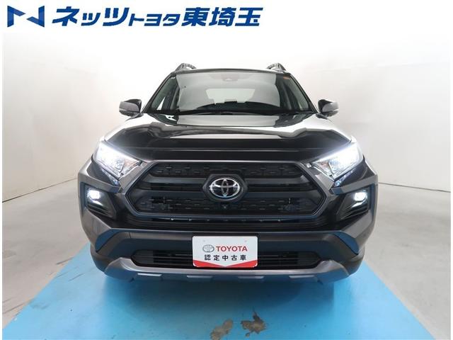 RAV4 アドベンチャー オフロードパッケージ 社用車 純正9型ディスプレイオーディオ ブラインドスポットモニター レーダークルーズコントロール LEDヘッドライト 純正18インチアルミホイール ETC(5枚目)