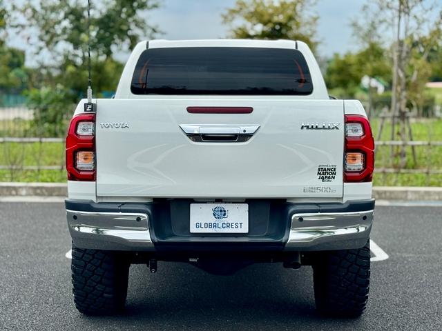 ハイラックス Ｚ　後期型　禁煙　ワンオーナー　運転支援　足廻・ボディーリフトアップ　ＧＩ★ＧＥＡＲオーバーフェンダー・サイドステップ　ＲＡＹＳ１７ＡＷ　７型ナビ・Ｂカメラ・ＢＴ　レーダークルコン　コーナーセンサ　ＥＴＣ（7枚目）