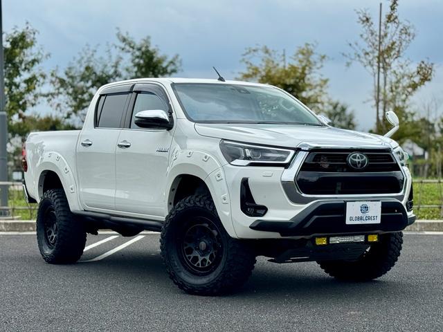 ハイラックス Ｚ　後期型　禁煙　ワンオーナー　運転支援　足廻・ボディーリフトアップ　ＧＩ★ＧＥＡＲオーバーフェンダー・サイドステップ　ＲＡＹＳ１７ＡＷ　７型ナビ・Ｂカメラ・ＢＴ　レーダークルコン　コーナーセンサ　ＥＴＣ（10枚目）