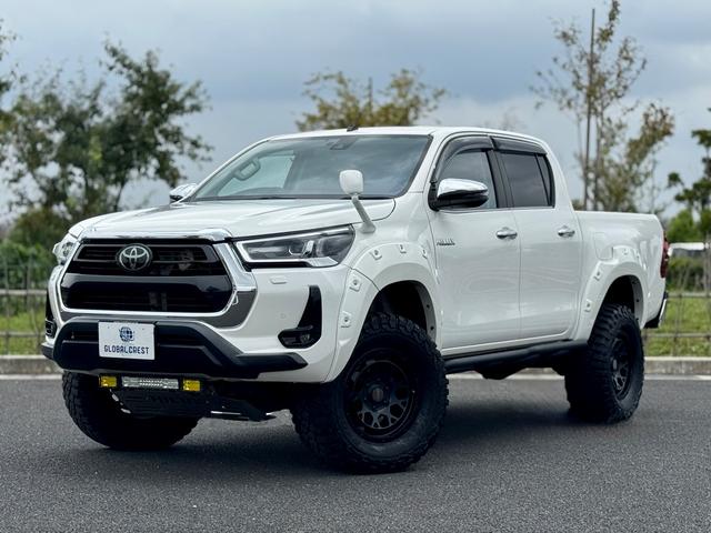 ハイラックス Ｚ　後期型　禁煙　ワンオーナー　運転支援　足廻・ボディーリフトアップ　ＧＩ★ＧＥＡＲオーバーフェンダー・サイドステップ　ＲＡＹＳ１７ＡＷ　７型ナビ・Ｂカメラ・ＢＴ　レーダークルコン　コーナーセンサ　ＥＴＣ（11枚目）