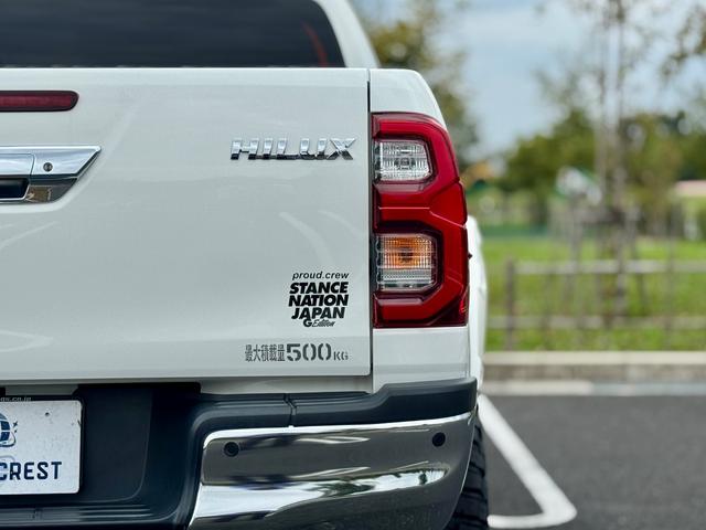ハイラックス Ｚ　後期型　禁煙　ワンオーナー　運転支援　足廻・ボディーリフトアップ　ＧＩ★ＧＥＡＲオーバーフェンダー・サイドステップ　ＲＡＹＳ１７ＡＷ　７型ナビ・Ｂカメラ・ＢＴ　レーダークルコン　コーナーセンサ　ＥＴＣ（43枚目）
