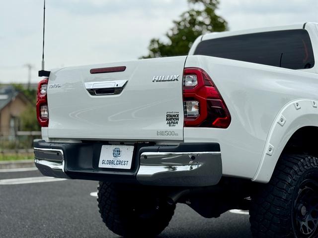 ハイラックス Ｚ　後期型　禁煙　ワンオーナー　運転支援　足廻・ボディーリフトアップ　ＧＩ★ＧＥＡＲオーバーフェンダー・サイドステップ　ＲＡＹＳ１７ＡＷ　７型ナビ・Ｂカメラ・ＢＴ　レーダークルコン　コーナーセンサ　ＥＴＣ（44枚目）