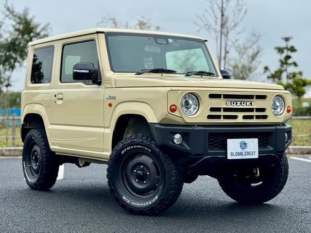 ジムニー XC 修復歴無 DAMDtheROOTSグリル 社外足廻リフトアップサス APIO16inchAW LEDヘッドライト carrozzeria7型ディスプレイオーディオ・Bカメラ シートヒーター 背面タイヤ(10枚目)