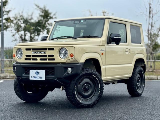 ジムニー XC 修復歴無 DAMDtheROOTSグリル 社外足廻リフトアップサス APIO16inchAW LEDヘッドライト carrozzeria7型ディスプレイオーディオ・Bカメラ シートヒーター 背面タイヤ(11枚目)