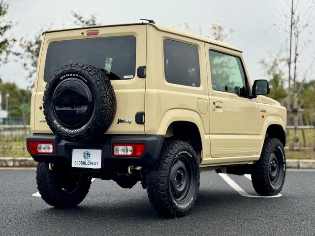 ジムニー XC 修復歴無 DAMDtheROOTSグリル 社外足廻リフトアップサス APIO16inchAW LEDヘッドライト carrozzeria7型ディスプレイオーディオ・Bカメラ シートヒーター 背面タイヤ(12枚目)