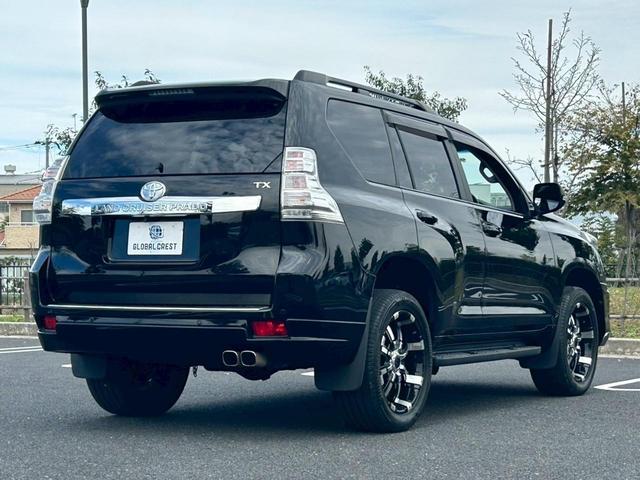 ランドクルーザープラド ＴＸ　Ｌパッケージ　修復無　モデリスタ前後ハーフエアロ・マフラー　サンルーフ　ＣＲＩＭＳＯＮ２０ＡＷ　純正サイドステップ・リアスポイラー　ルーフレール　黒革暖房パワーシート　電動３列シート　木目調パネル　コーナーセンサー（12枚目）