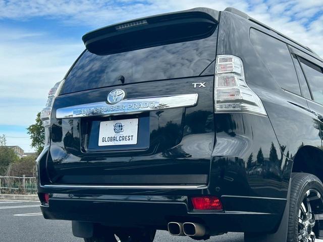 ランドクルーザープラド ＴＸ　Ｌパッケージ　修復無　モデリスタ前後ハーフエアロ・マフラー　サンルーフ　ＣＲＩＭＳＯＮ２０ＡＷ　純正サイドステップ・リアスポイラー　ルーフレール　黒革暖房パワーシート　電動３列シート　木目調パネル　コーナーセンサー（44枚目）