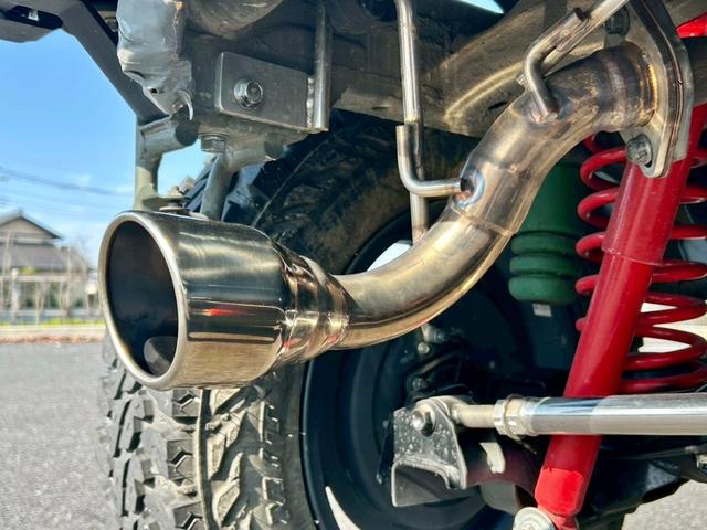 ジムニー ＸＧ　修復歴無　５速ＭＴ　ＭＯＮＳＴＥＲ　ＳＰＯＲＴ足廻リフトアップ　リーディングアーム　トレーリングアーム　ＰＥＭＭＹＬＡＮＥ前後バンパー　ＧＥＯＬＡＮＤＡＲ　Ｍ／Ｔ　社外マフラー　パイオニア７型ＳＤナビ（42枚目）