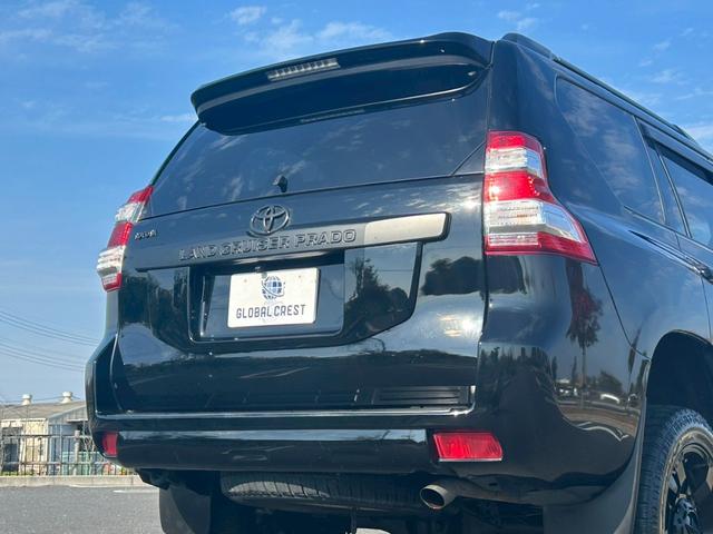 ランドクルーザープラド TX 新車保証書・記録簿 修復無 ONESAS2インチリフトアップ KMC20inchAW サイドステップ ルーフレール リアスポイラー マルチテレインセレクト 黒レザーシートカバー ETC スマートキー(37枚目)