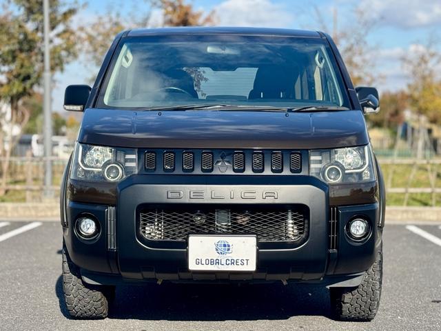 デリカD:5 G パワーパッケージ 修復歴無 ブラウン全塗装 社外サスリフトアップ JAOSオーバーフェンダー XTREMEJ16AW 社外LEDヘッドライト clarionナビ・TV・バックカメラ 両側パワスラ パドルシフト クルコン(7枚目)