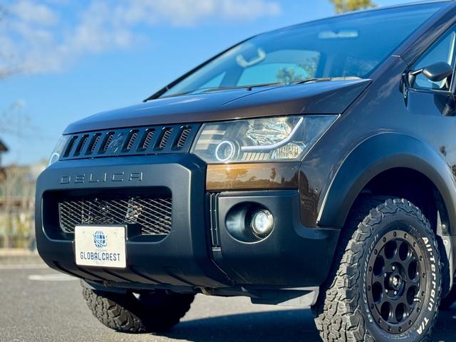 デリカD:5 G パワーパッケージ 修復歴無 ブラウン全塗装 社外サスリフトアップ JAOSオーバーフェンダー XTREMEJ16AW 社外LEDヘッドライト clarionナビ・TV・バックカメラ 両側パワスラ パドルシフト クルコン(44枚目)