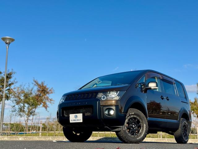 デリカD:5 G パワーパッケージ 修復歴無 ブラウン全塗装 社外サスリフトアップ JAOSオーバーフェンダー XTREMEJ16AW 社外LEDヘッドライト clarionナビ・TV・バックカメラ 両側パワスラ パドルシフト クルコン(64枚目)