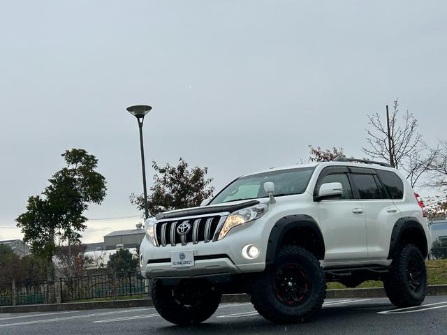 ランドクルーザープラド ＴＸ　新車保証書・記録簿　修復無　ＧＥＯＬＡＮＤＡＲ３５×１２．５ｉｎｃｈＭ／Ｔ　ＲＯＡＤＨＯＵＳＥオーバーフェンダー　Ｎ－ＦＡＢサイドステップ　ＧＡＮＡＤＯＲマフラー　ヒッチメンバー　ＳＤナビ・Ｂカメラ（62枚目）