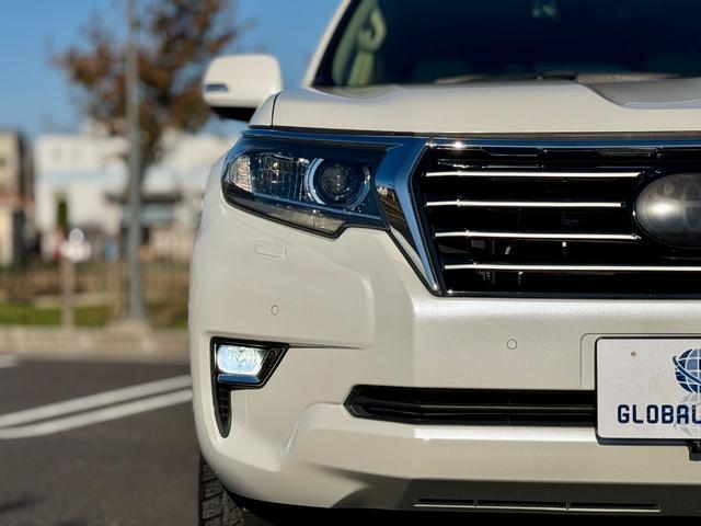 ランドクルーザープラド ＴＸ　Ｌパッケージ　修復無　ＤＵＢＬＥ　ＥＩＧＨＴフロントグリル　サンルーフ　リフトアップ社外足回り　ＴＺ－Ｇ用サイドステップ　プロコンプショックＡＬＰＩＮＥ９インチナビ　シートヒーター　パワーシート　クリアランスソナー（45枚目）