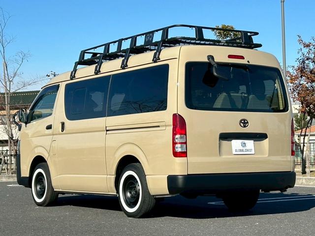 ハイエースワゴン DX 修復無 4WD 10人乗 ベージュ全塗装 GI★GEARルーフカーゴ ホワイトリボンタイヤ インナ-ブラックLEDヘッドライト 純正スライド小窓 純正ナビ・BT・Bカメラ ETC ドアバイザ キーレス(14枚目)